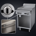 Thumbnail image #3 for Garland Cuisine Series 24-Inch Heavy-Duty Gas Add-A-Unit Thermostatic Griddle Range with Open Cabinet Base