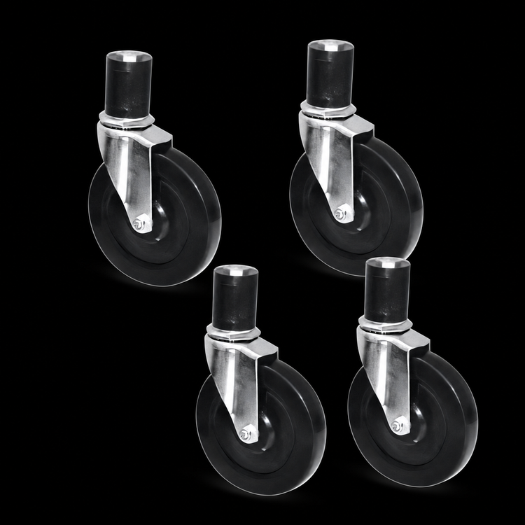 Product image #3 for Advance Tabco Special Value Series 5-Inch Swivel Stem Caster Set for 24-Inch Tables and Mixer Stands