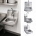 Thumbnail image #3 for BK Resources Space Saver Wall-Mount Hand Sink with Sensor Faucet, 9 x 9 x 5 Bowl, 304 Stainless Steel