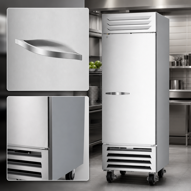 Product image #4 for Beverage-Air Vista® Series One-Section Bottom-Mount Reach-In Refrigerator, 19.08 Cu. Ft., Solid Door