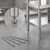 Thumbnail image #4 for John Boos Stainless Steel Legs and Feet Set of 4 with Adjustable Bullet Feet