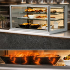 Thumbnail image #3 for Federal Industries Italian Glass Series ITH3626 36-Inch Heated Drop-In Counter Display Case, Full-Service, 2-Tier, Tempered Glass