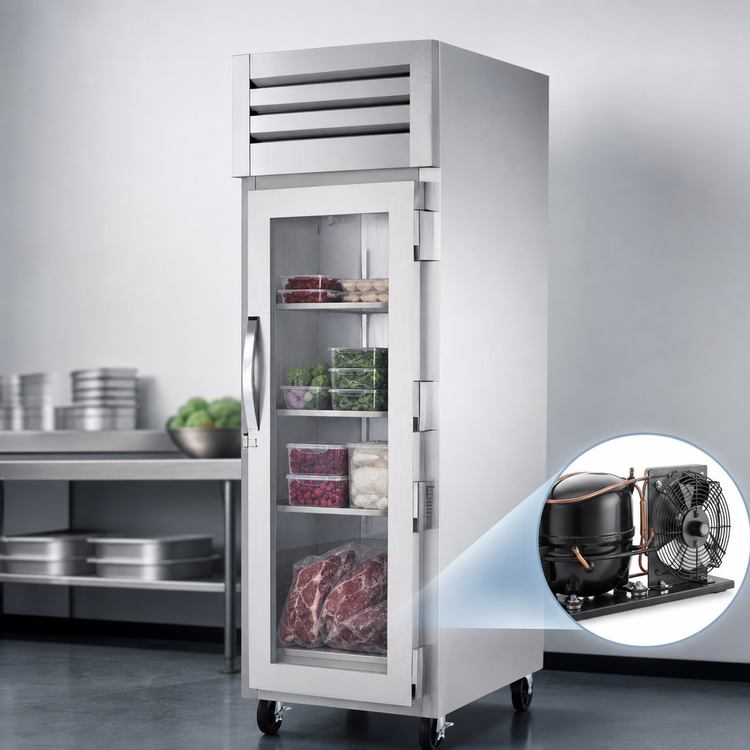 Product image #3 for True SPEC SERIES 1-Section Reach-In Glass Swing Door Freezer, 24-37 Cu. Ft., Self-Contained Top Mount