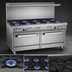 Thumbnail image #3 for Southbend Ultimate 60-Inch Gas Restaurant Range with 8 Open Burners, Standard Oven and Convection Oven