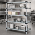 Thumbnail image #3 for Quantum 4-Shelf Solid Shelving Starter Kit, 48W x 18D x 63H, Stationary