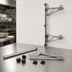 Thumbnail image #3 for Eagle Group Chrome-Plated Adjustable Post Wire Wall Mount Prepackaged Mid Unit for 21-Inch Shelves