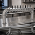 Thumbnail image #3 for Glastender Pipe Pass-Thru Countertop Air-Cooled Draft Dispensing Tower with 8 Stainless Steel Faucets