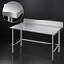 Thumbnail image #3 for Advance Tabco 120-Inch x 36-Inch Stainless Steel Work Table with 5-Inch Backsplash, 16-Gauge Top, Open Base