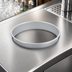 Thumbnail image #3 for Vollrath Round Stainless Steel Garbage Waste Chute, 11-Inch x 2-Inch Deep
