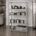 Thumbnail image #3 for Quantum Stationary Chrome Wire Shelving Starter Kit with 4 Shelves, 60W x 36D x 74H