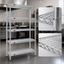 Thumbnail image #3 for EAGLEbrite Stationary 5-Tier Wire Shelving Starter Unit, 60W x 24D x 86H, Zinc Finish