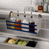 Thumbnail image #3 for Advance Tabco Prestige Supreme 18-Inch Single-Tier Hang-On Stainless Steel Speed Rail, 4-Bottle Capacity