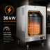 Thumbnail image #3 for Hubbell J1636 16-Gallon Electric Storage Booster Heater, 36 kW, Stainless Steel