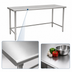 Thumbnail image #3 for BlendPort® Deluxe Series Stainless Steel Flat Top Work Table with Tubular Base, 60-inch W x 24-inch D