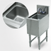 Thumbnail image #3 for Advance Tabco Prestige 18-Inch Wide Freestanding Underbar Hand Sink with Splash-Mount Faucet, Stainless Steel