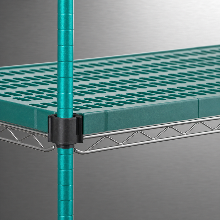 Product image #3 for Eagle Group QuadPlus 48 Inch x 18 Inch Vented Polymer Shelf Mat with Wire Frame
