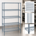 Thumbnail image #3 for Quantum 72-Inch Wide x 12-Inch Deep x 74-Inch High 5-Shelf Wire Shelving Starter Kit, Gray Epoxy Antimicrobial Finish