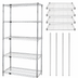 Thumbnail image #3 for Quantum Wire Shelving Starter Kit, 54-Inch W x 18-Inch D x 86-Inch H, 5 Shelves, Chrome Plated