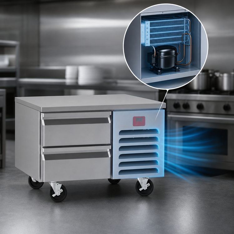 Product image #3 for Southbend Platinum 32-Inch Self-Contained Refrigerator Base with 2 Self-Closing Drawers