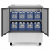 Thumbnail image #4 for KoolMore 34-Inch Freestanding Commercial Milk Cooler, 8-Crate Capacity, Dual Vertical Swing Doors