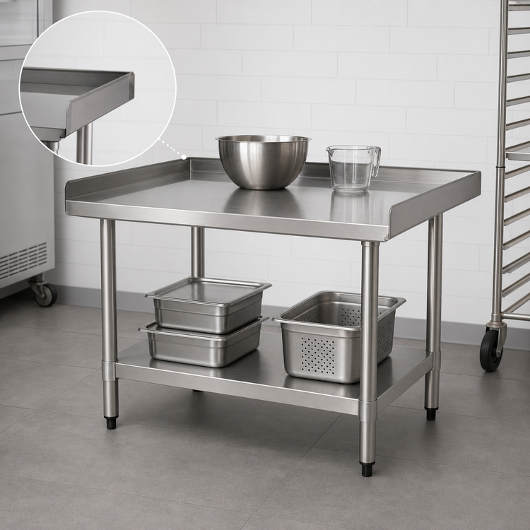 Product image #3 for BlendPort® 36-Inch x 30-Inch Stainless Steel Equipment Stand with Adjustable Undershelf