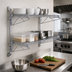 Thumbnail image #3 for Quantum Cantilever Double Shelf Wall-Mount Wire Shelving Unit, 54