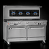 Thumbnail image #3 for Southbend Ultimate 60-Inch Gas Restaurant Range with 4 Pyromax Burners, 24-Inch Griddle, Standard Oven, and Cabinet Base