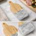 Thumbnail image #3 for American Metalcraft Olive Wood and Gray Marble Serving Peel, 6 x 3-1/2 Inch
