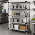 Thumbnail image #3 for Quantum 4-Shelf Solid Stainless Steel Stationary Shelving Starter Kit, 72