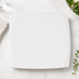 Thumbnail image #4 for Ardesia Bettini 14-Inch Square Porcelain Plate, Bright White