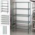Thumbnail image #3 for Quantum 60-Inch W x 18-Inch D x 63-Inch H Stationary Wire Shelving Starter Kit with 5 Shelves, Green Epoxy Finish