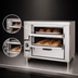 Thumbnail image #3 for Bakers Pride HearthBake Series GP61 Countertop Double-Compartment Gas Pizza/Bake Oven with 2 Cordierite Decks