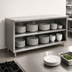 Thumbnail image #3 for Eagle Spec-Master Open Front Stainless Steel Plate Cabinet with Fixed Shelf, 120 Inch W x 15 Inch D