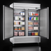 Thumbnail image #3 for Maxx Cold Select Series Two-Section Upright Reach-In Freezer, 49 Cu. Ft., Bottom-Mount Self-Contained, Solid Hinged Doors