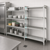 Thumbnail image #4 for Cambro Camshelving Premium 4-Shelf Vented and Solid Add-On Polymer Shelving Unit, 18 x 60 x 84 Inches, Speckled Gray