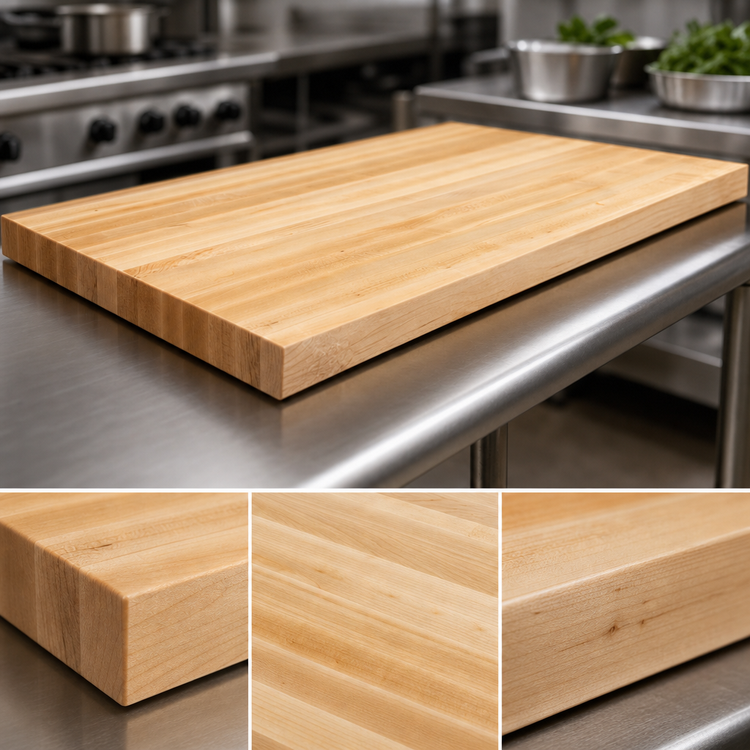 Product image #3 for John Boos Boos Block 42-Inch x 27-Inch Edge Grain Maple Kitchen Countertop, Penetrating Oil Finish