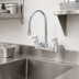 Thumbnail image #3 for T&S Brass Double Pantry Faucet, Wall Mount, 8