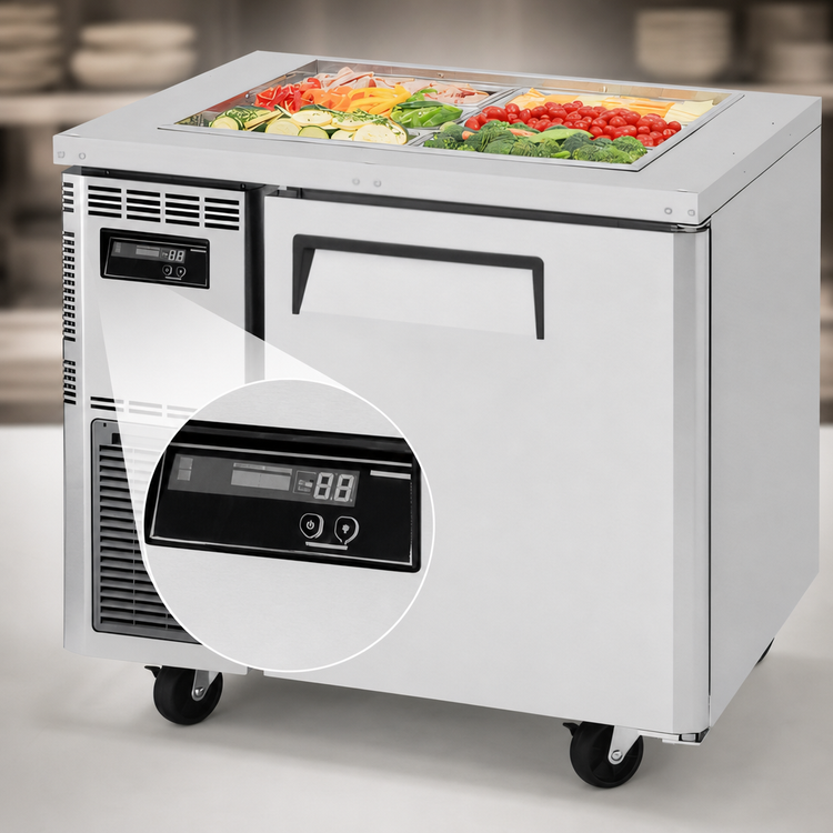 Product image #4 for Turbo Air J Series 36-Inch One-Section Refrigerated Buffet Table, 6-Pan, Self-Contained, 115V