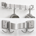Thumbnail image #3 for Advance Tabco Special Value 60-Inch Wall-Mounted Single-Bar Stainless Steel Pot Rack with 9 Double Hooks