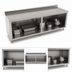 Thumbnail image #3 for John Boos Stainless Steel Work Table with Open Front Cabinet Base, 144W x 24D, 5-Inch Backsplash