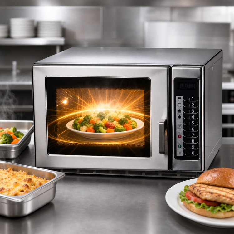 Product image #3 for Amana Commercial RFS12TS Countertop Microwave Oven, 1.2 Cu. Ft., 1200 Watts, Medium Duty