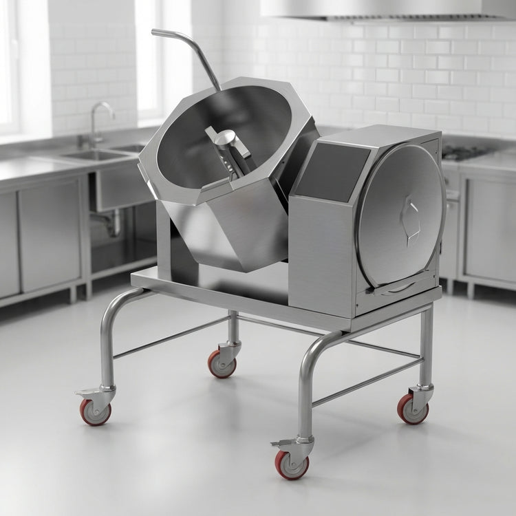 Product image #2 for Cucimix UCBTE008V1 8 Gallon Electric Tilting Braising Pan with Mixer