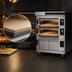 Thumbnail image #3 for Moretti Forni S120E 2-Deck Electric Pizza Deck Oven with Proofer and Refractory Stone Deck