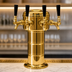 Thumbnail image #3 for Glastender Mini Mushroom 4-Faucet Polished Brass Glycol-Cooled Countertop Draft Dispensing Tower