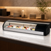 Thumbnail image #3 for Everest Refrigeration 59-Inch Countertop Curved Glass Sushi Case with Right-Mounted Self-Contained Refrigeration