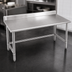 Thumbnail image #3 for Eagle Group Spec-Master 48-Inch x 24-Inch 14-Gauge 300-Series Stainless Steel Work Table with 4-1/2-Inch Backsplash