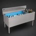 Thumbnail image #3 for Advance Tabco Prestige Supreme 36-Inch Bar Ice Chest with 10-Circuit Cold Plate and Right-Side Bottle Storage Rack