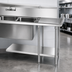 Thumbnail image #3 for Advance Tabco Stainless Steel Undershelf for Commercial Work Tables and Sink Tables, Per Linear Foot