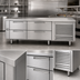 Thumbnail image #3 for Garland Polar Cuisine Self-Contained Freezer Base, 60-Inch Wide, 2-Drawer, Stainless Steel