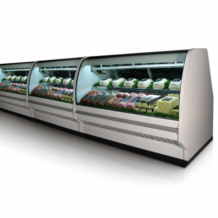 Product image #3 for Howard-McCray 40E Series 99.5" W Full-Service Endless Design Curved Glass Deli Meat & Cheese Case, Self-Contained Refrigeration, LED Lighting
